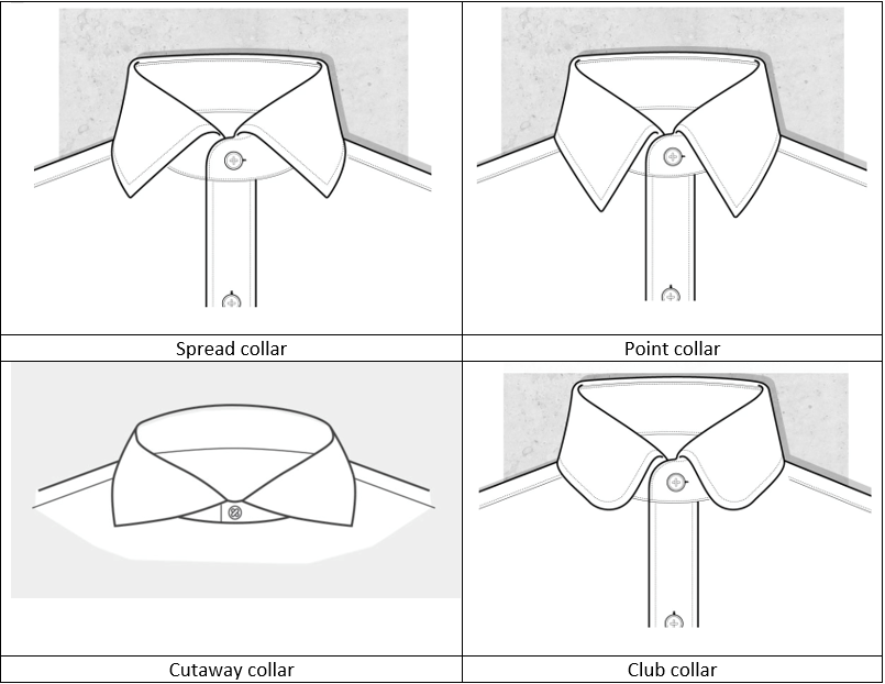 mens collared shirt types